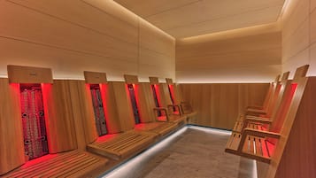 Salas de tratamiento para parejas, sauna y baño de vapor