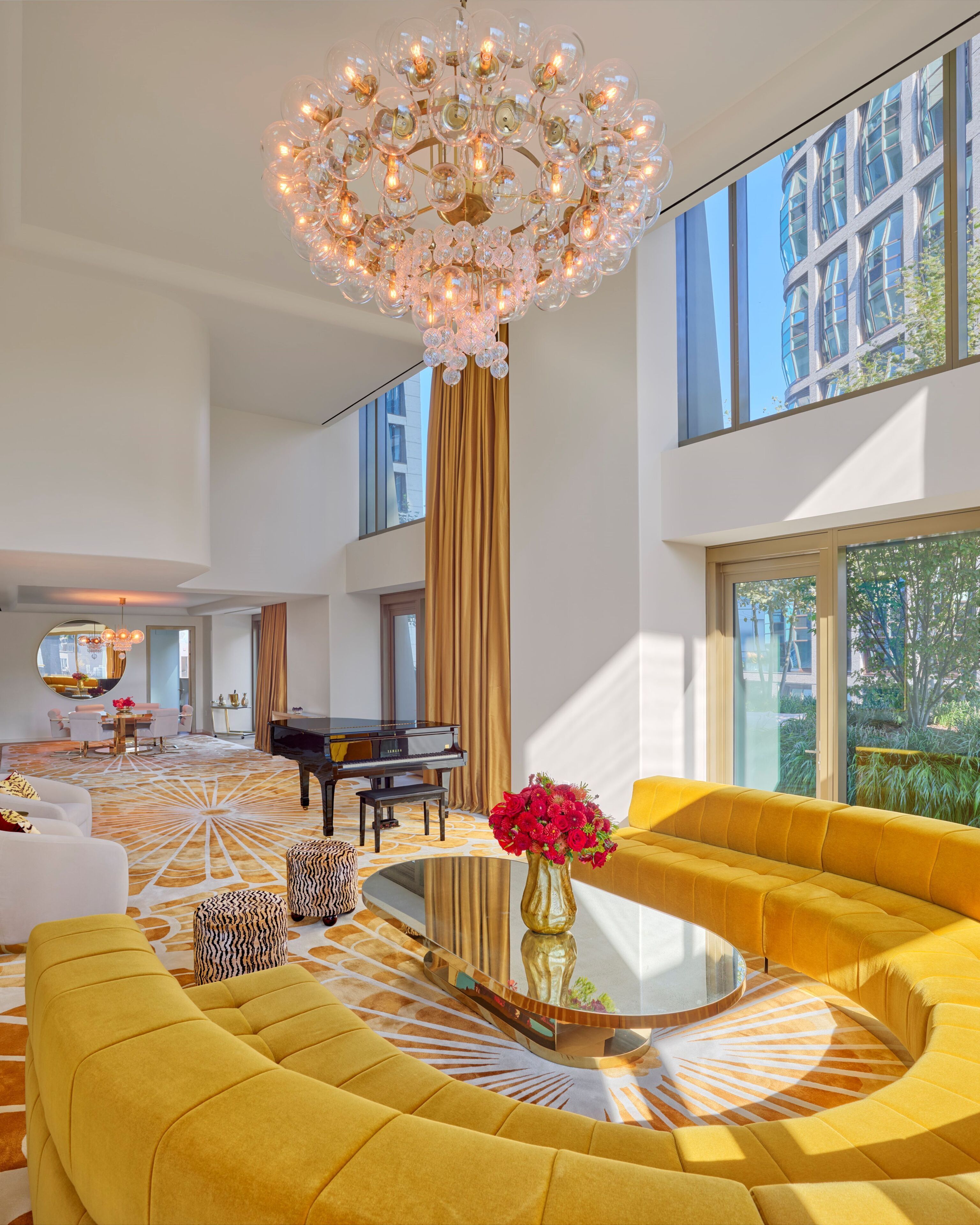 Suite, 3 Bedrooms (Faena) | Living area | 70-inch Smart TV with digital channels