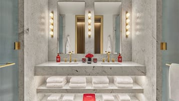 Hair dryer, bathrobes, slippers, electronic bidet