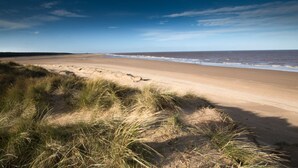 A beach with sand dunes and a clear sky. - Stunning, dog friendly 3 bedroom/3 bathroom cottage close to beaches & short stroll to pub (Banningham)