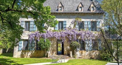 Artist Studio Gite in Charming Barn, at Chateau Mas de Pradie, Foissac.