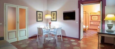 Leilighet, 1 dobbeltseng med sovesofa | Oppholdsområde