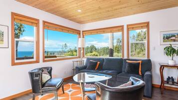 Televisión y chimenea