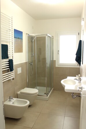 Dusche, Regendusche, Haartrockner, Bidet