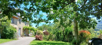 Gite in a small mountain village facing south.