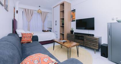 Cozy Studio condo with WiFi, fitness room in delightful Nairobi