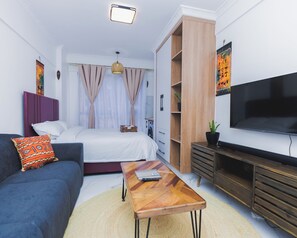 1 makuuhuone, silitysrauta/-lauta, Wi-Fi, vuodevaatteet