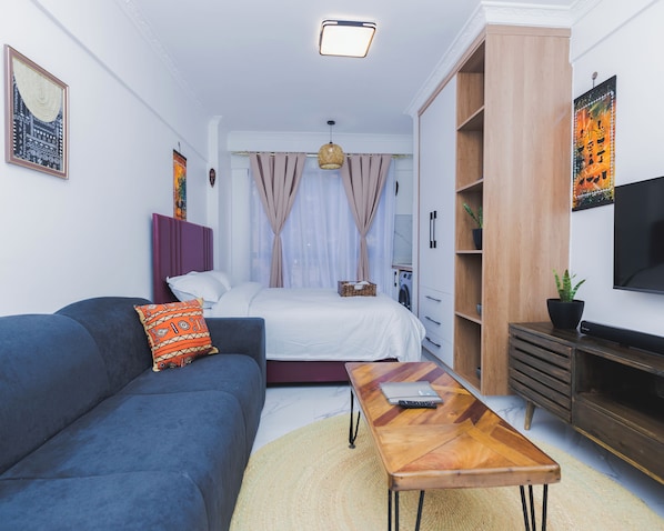 1 makuuhuone, silitysrauta/-lauta, Wi-Fi, vuodevaatteet