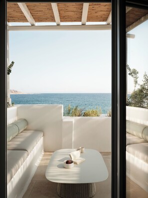 Executive Suite, Hot Tub, Sea View | Balcony view