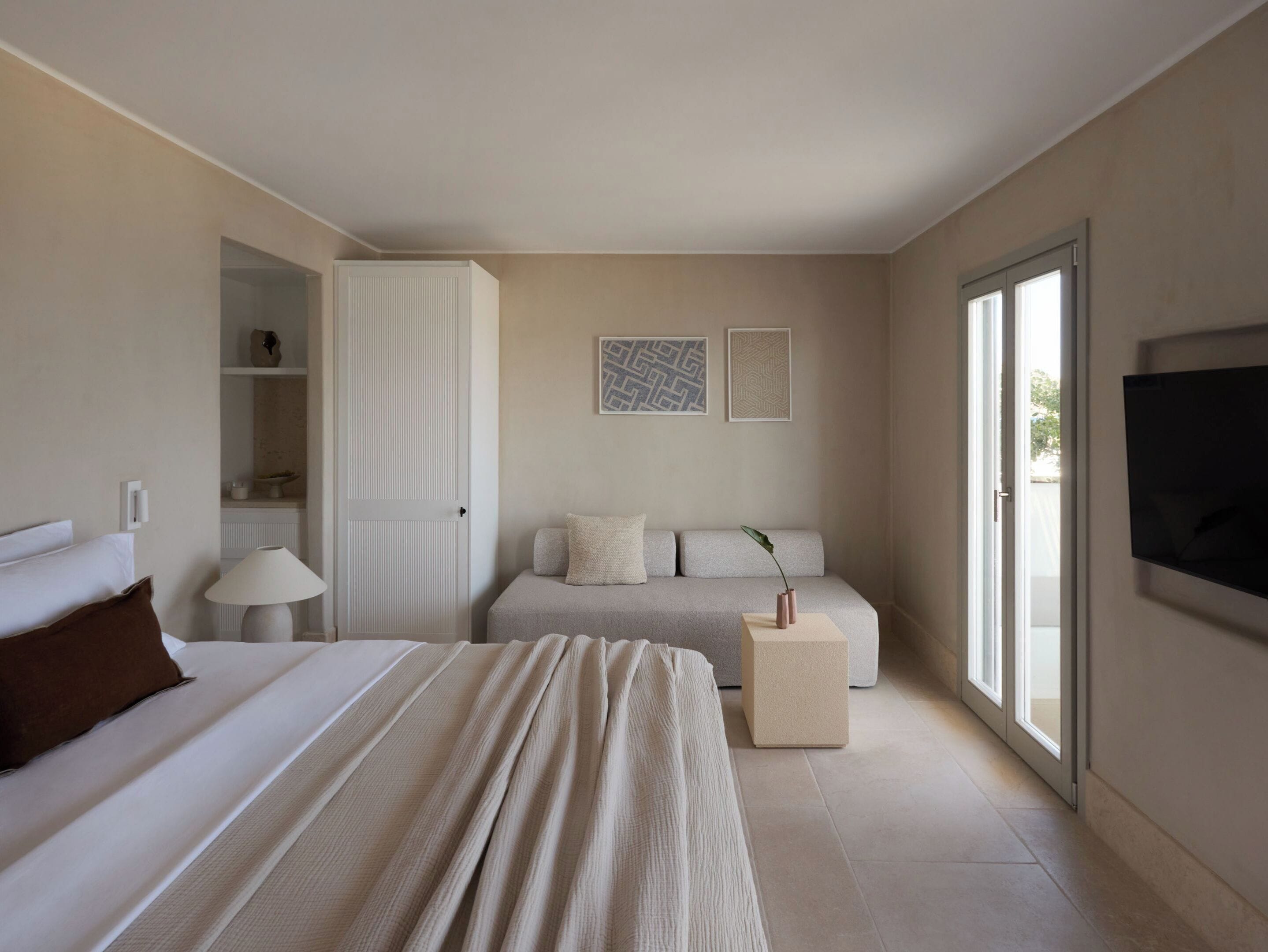 Suite Eksekutif, hot tub, pemandangan laut | Seprai katun Mesir, seprai premium, busa memori, dan brankas