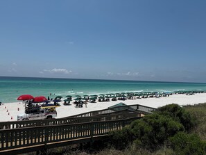 Sun loungers, beach towels