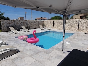 Outdoor pool - Apartment 2-Villa Augusta-del-Sol  (Fontane Bianche)