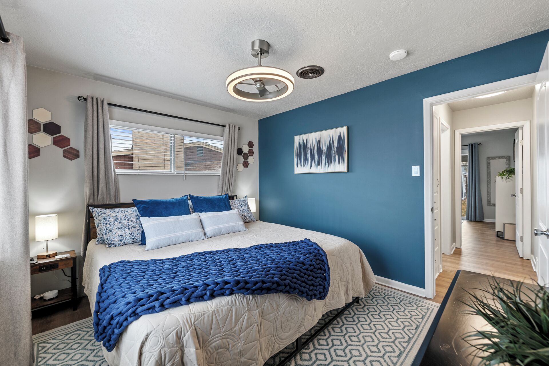 2 bedrooms, iron/ironing board, travel crib, free WiFi