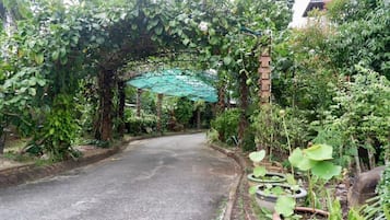 Vista frontal de la propiedad