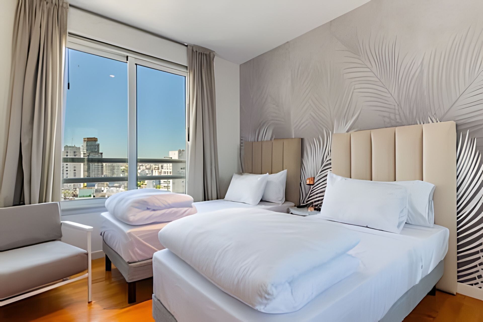 2 habitaciones, acceso a internet y ropa de cama 