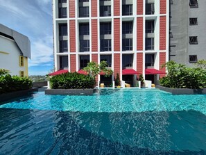Front of property - evening/night - Sutra Bay (Kota Kinabalu)