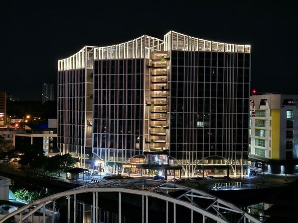 Front of property - evening/night - Sutra Bay (Kota Kinabalu)