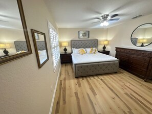3 habitaciones, tabla de planchar con plancha, wifi y ropa de cama