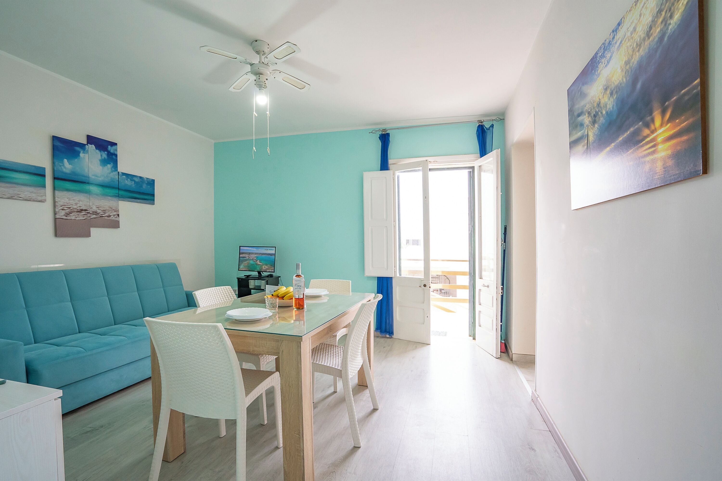 Familienapartment, Mehrere Schlafzimmer (Riva Di Mare Apartment Near The Sea) | Speisen