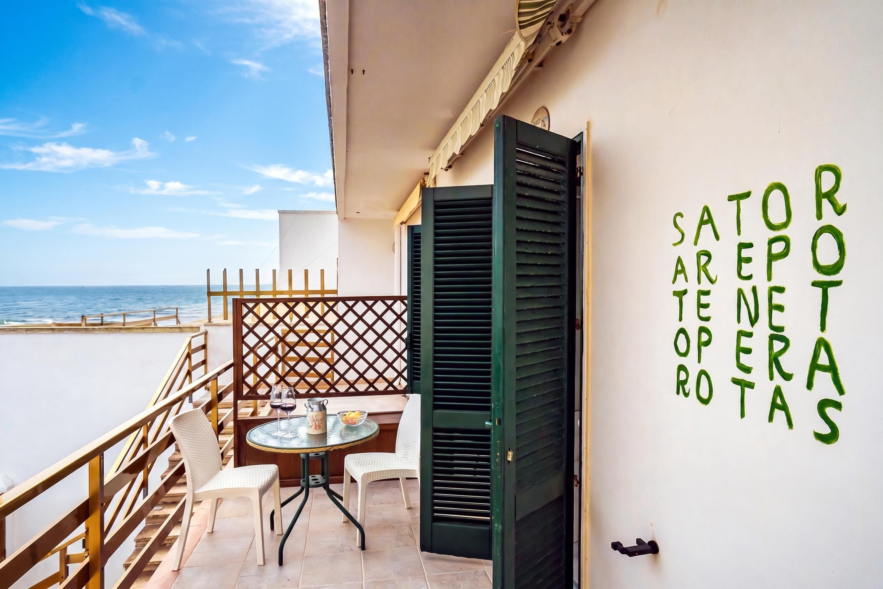 Family Apartment, 2 Bedrooms, Balcony (Riva Di Mare Apartment with Balcony) | Outdoor dining