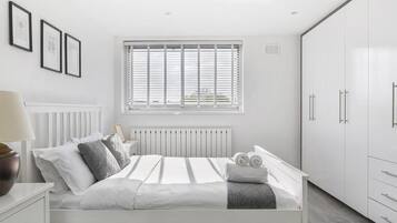 2 bedrooms, iron/ironing board, travel crib, WiFi