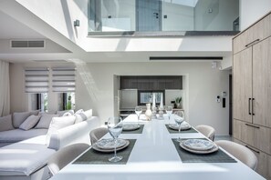 Eternity Blue Exclusive Villa with Private Heated Pool | Private kitchen | Fridge, microwave, oven, stovetop - Eternity Blue Exclusive Villa - Sunrise Villas (Kassandra)