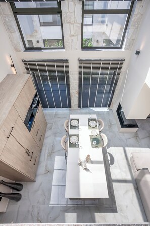 Eternity Blue Exclusive Villa | Private kitchen | Fridge, microwave, oven, stovetop