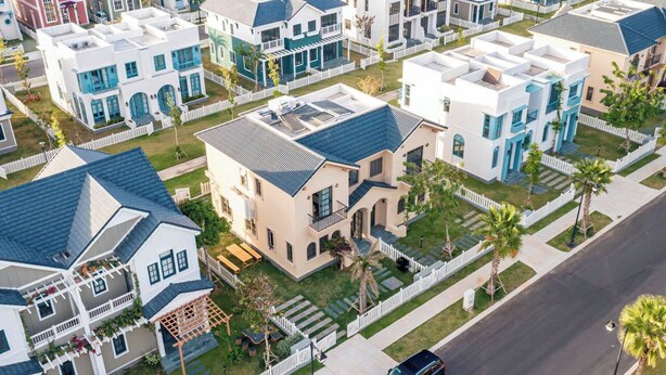 Aerial view - Deluxe 3 br La Mer Villa - Novaworld PT (Tien Thanh)