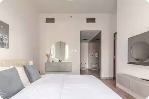 1 bedroom, iron/ironing board, WiFi, bed sheets - ZenStay- Haven of tranquility and luxury in the Heart of Dubai (Dubai)
