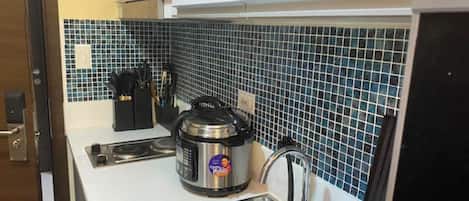 Microwave, oven, stovetop, high chair