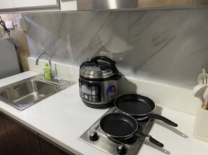 Microwave, oven, stovetop, highchair