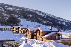 Exterior - Next to the ski slope, in beautiful Vrådal, lies the charming and lovingly furnished holiday home ‘Drømhytte’. From this comfortable vacation home, you can step right into the ski lift. (Vrådal)