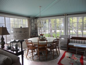 Dining - Maine Beach House, 50 steps
to the number one  beach in Maine. (Scarborough)