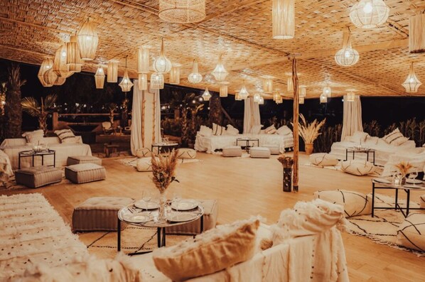 Outdoor banquet area - Villa Royal Horse sleeps 50 (Marrakesh)