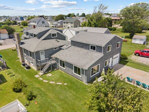 Exterior - Oceanview Beach House, Steps to Private Beach Access, Sleeps 20! (Narragansett)