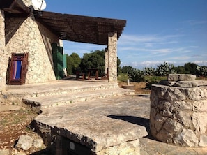 Terrace/patio - Wild Salento Unit Sud - Mediterranean dream between nature and sea view (Marina di Novaglie)