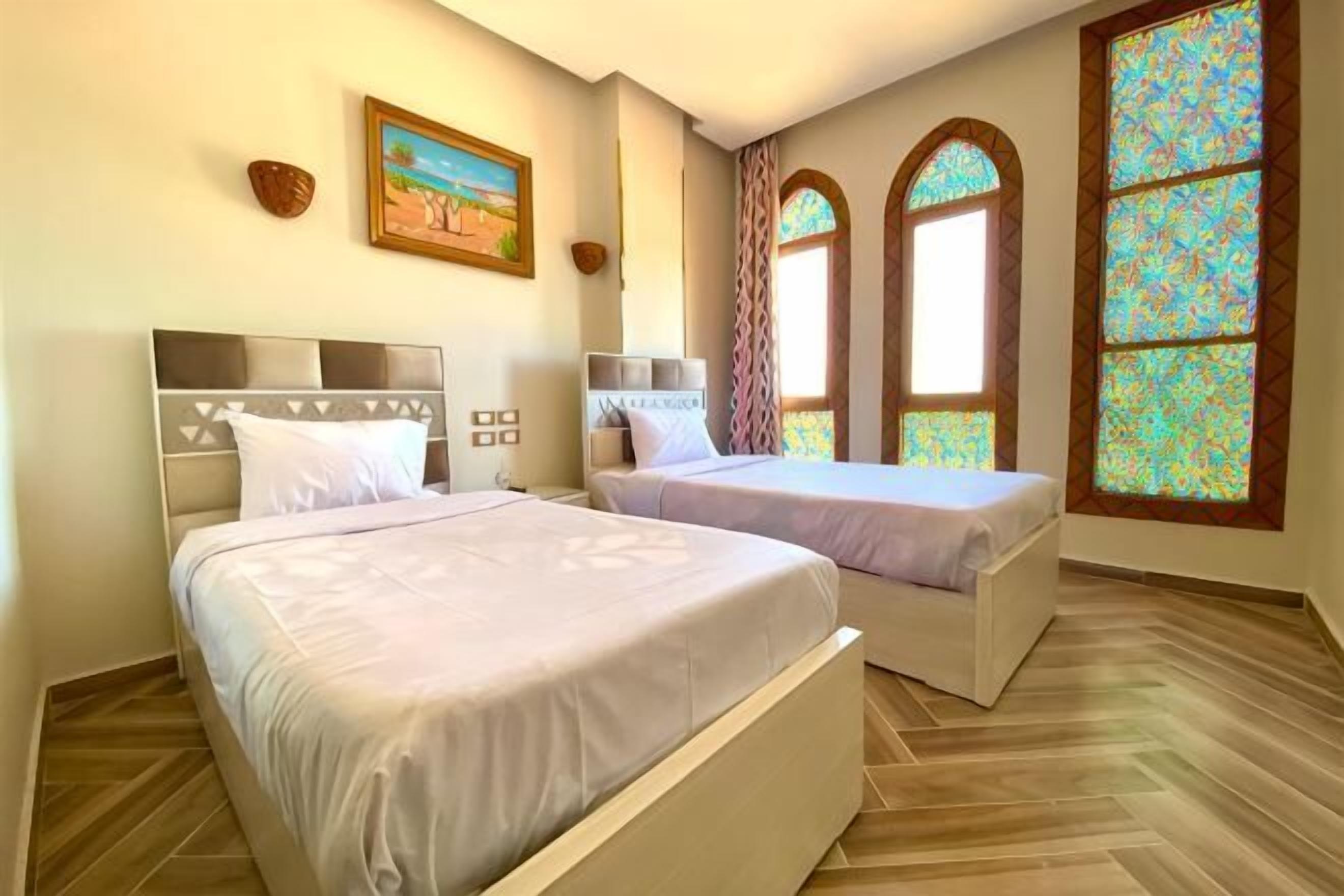 Down duvets, blackout curtains, free WiFi, bed sheets