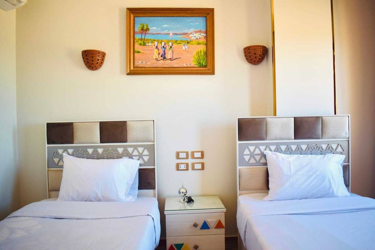 Double or Twin Room | Down duvets, blackout curtains, free WiFi, bed sheets