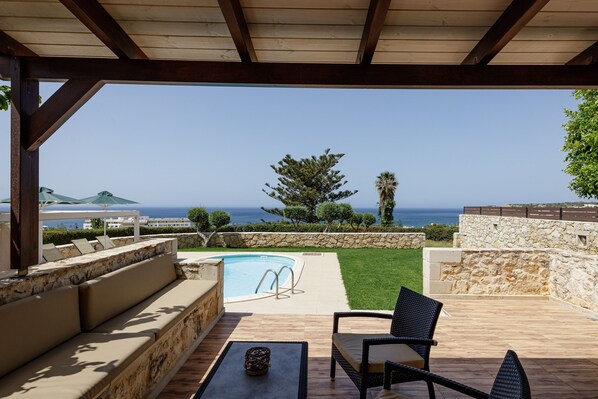 Villa | 3 bedrooms - Villa Takis - Private Pool Superb Sea View (Rethymno)