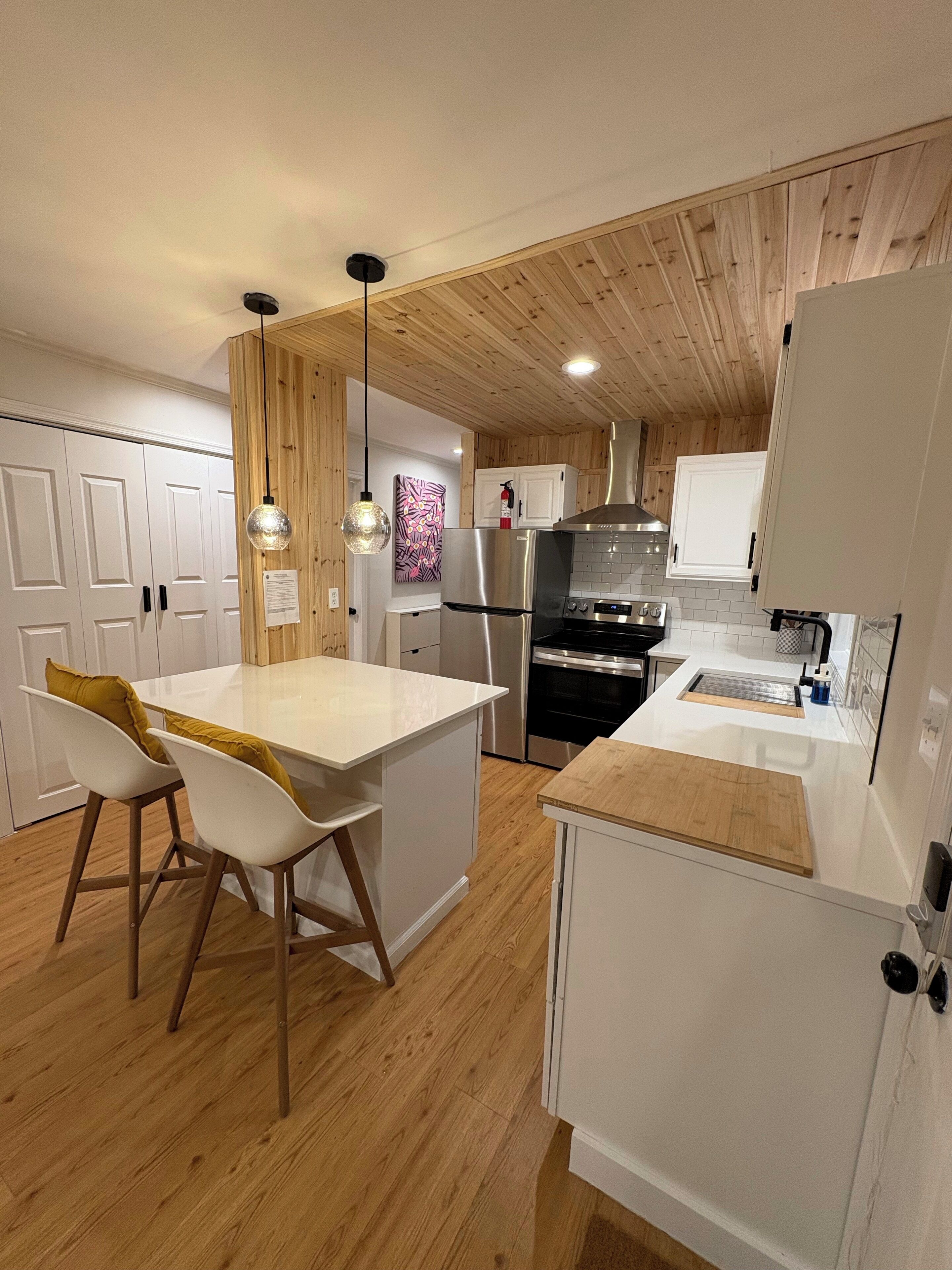 Fridge, oven, stovetop, dishwasher