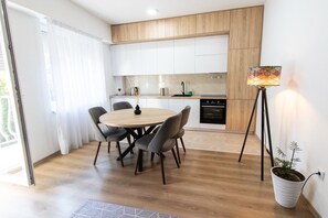 Dining - Sani Lux Apartment,with a balcony and parking,located in center of Skopje,Vodno. (Skopje)