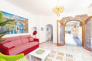 Villa, 3 Bedrooms, Patio, Sea View | Living area | 32-inch LED TV with digital channels