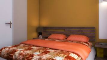 Apartamento família, varanda coberta, vista para a piscina | 1 quarto, Wi-Fi de cortesia