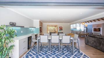 Ferienhaus, 3 Schlafzimmer, barrierefrei, Raucher | Esszimmer