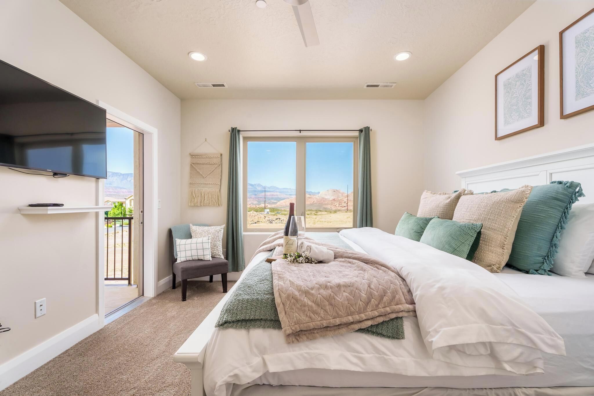 3 多间卧室、WiFi、床单