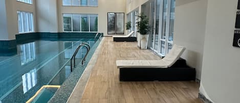 Indoor pool, a heated pool