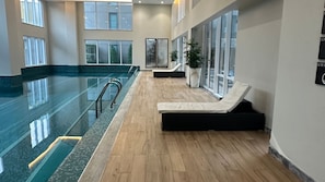 Indoor pool, a heated pool