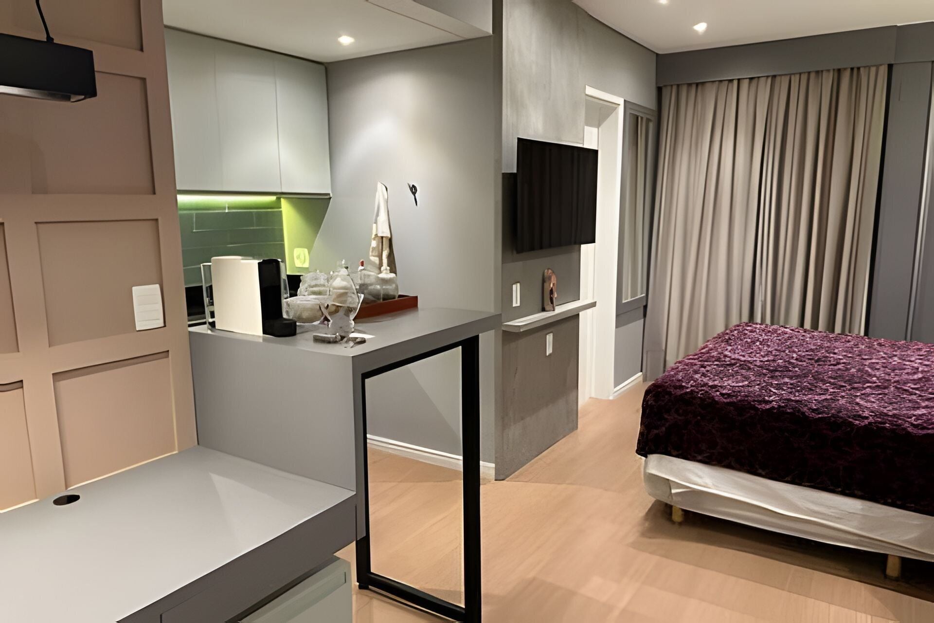 1 habitación, caja de seguridad en la habitación y cortinas blackout 