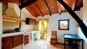 Classic Apartment, Mountain View | Private kitchen | Espresso maker, coffee/tea maker, electric kettle - Palazzo Currò (Catania)