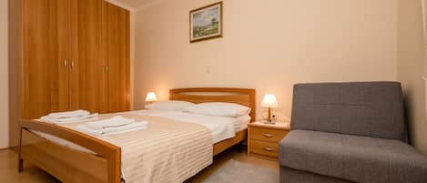 1 bedroom, Internet, bed sheets